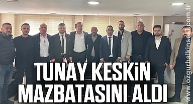 Tunay Keskin mazbatasını aldı