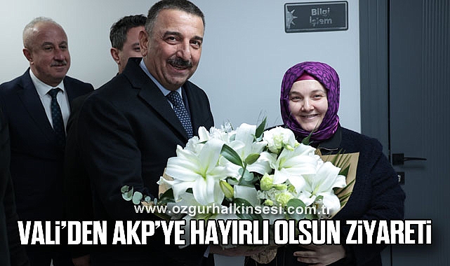 VALİ’DEN AKP’YE HAYIRLI OLSUN ZİYARETİ