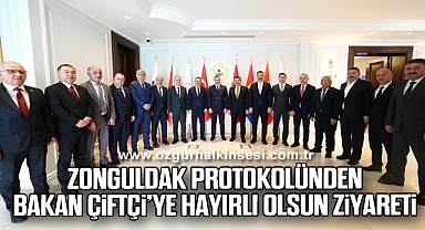 Zonguldak Protokolünden Bakan Çiftçi’ye Hayırlı Olsun Ziyareti