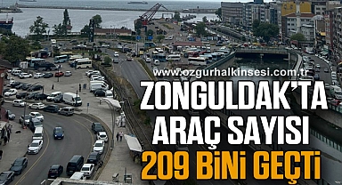  Zonguldak’ta araç sayısı 209 bini geçti