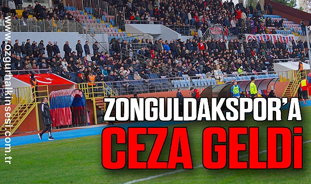 Zonguldakspor’a ceza geldi