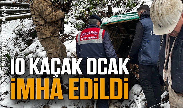 10 kaçak ocak imha edildi