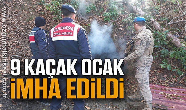 9 kaçak ocak imha edildi