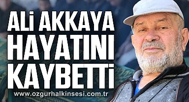 Ali Akkaya hayatını kaybetti