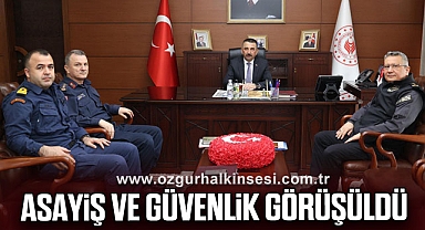 Asayiş ve Güvenlik Görüşüldü