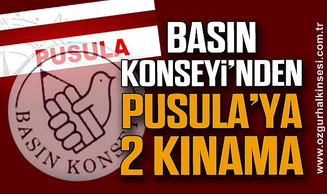 Basın Konseyi’nden PUSULA’YA 2 KINAMA 