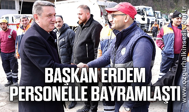 Başkan Erdem Personelle Bayramlaştı