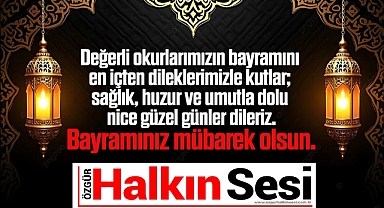 Bayramınız mübarek olsun