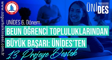BEUN Öğrenci Topluluklarından Büyük Başarı: ÜNİDES’ten 13 Projeye Destek