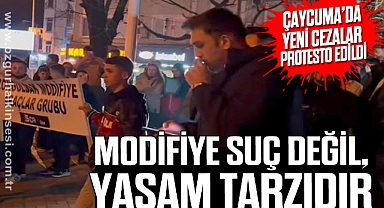 ÇAYCUMA’DA YENİ CEZALAR PROTESTO EDİLDİ