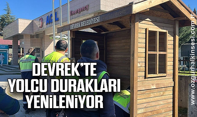 Devrek’te Yolcu Durakları Yenileniyor