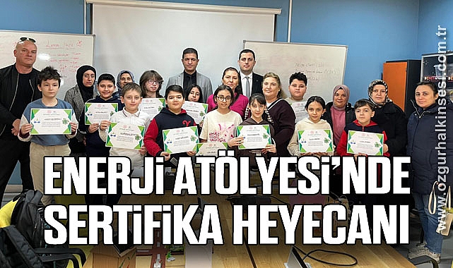 Enerji Atölyesi’nde Sertifika Heyecanı
