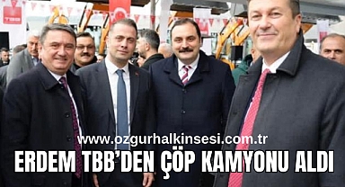 ERDEM, TBB’DEN ÇÖP KAMYONU ALDI 
