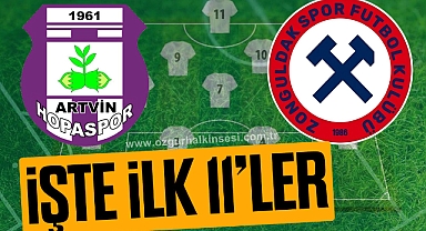 Hopaspor Zonguldakspor maçı ilk 11’leri belli oldu