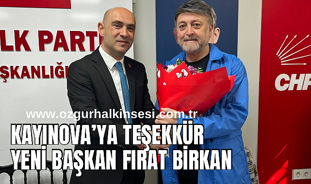 KAYINOVA’YA TEŞEKKÜR YENİ BAŞKAN FURAT BİRKAN