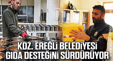KDZ. EREĞLİ BELEDİYESİ GIDA DESTEĞİNİ SÜRDÜRÜYOR