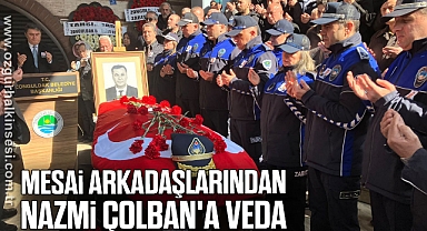Mesai Arkadaşlarından Nazmi Çolban'a Veda