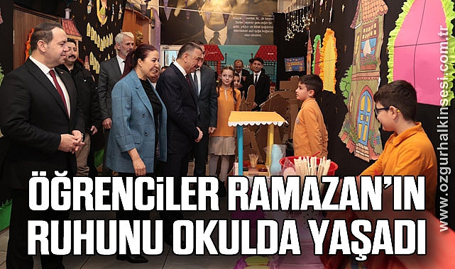 Öğrenciler Ramazan’ın Ruhunu Okulda Yaşadı