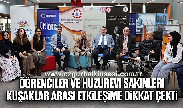 Öğrenciler ve huzurevi sakinleri kuşaklar arası etkileşime dikkat çekti