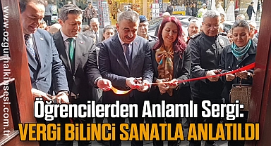 Öğrencilerden Anlamlı Sergi: Vergi Bilinci Sanatla Anlatıldı