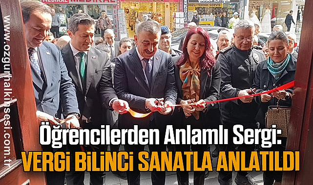 Öğrencilerden Anlamlı Sergi: Vergi Bilinci Sanatla Anlatıldı