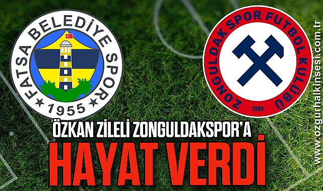 Özkan Zileli Zonguldakspor’a hayat verdi