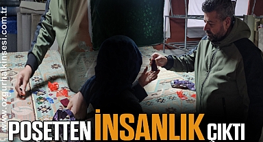 Poşetten insanlık çıktı