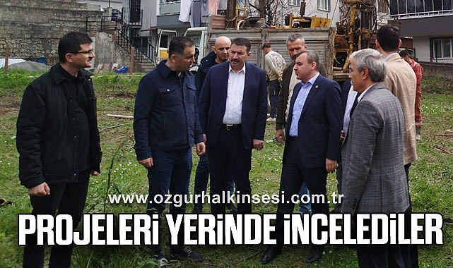 Projeleri Yerinde İncelediler