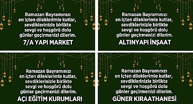 RAMAZAN BAYRAMI'NI KUTLADILAR
