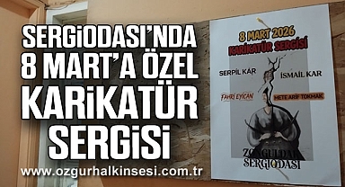 SergiOdası'nda 8 Mart'a Özel Karikatür Sergisi