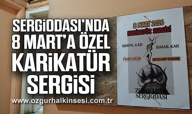 SergiOdası'nda 8 Mart'a Özel Karikatür Sergisi