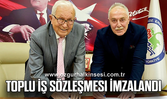 Toplu iş sözleşmesi imzalandı