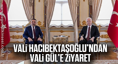 Vali Hacıbektaşoğlu’ndan Vali Gül’e Ziyaret