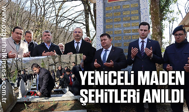 YENİCELİ MADEN ŞEHİTLERİ ANILDI