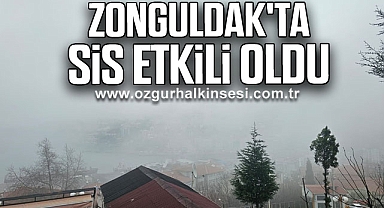 Zonguldak'ta sis etkili oldu