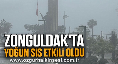 Zonguldak'ta yoğun sis etkili oldu