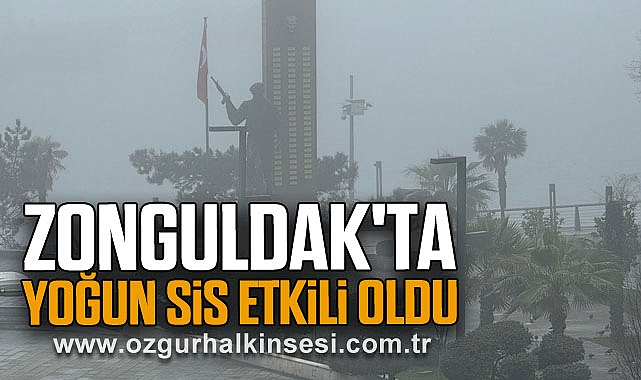 Zonguldak'ta yoğun sis etkili oldu