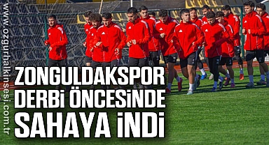 Zonguldakspor, derbi öncesinde sahaya indi
