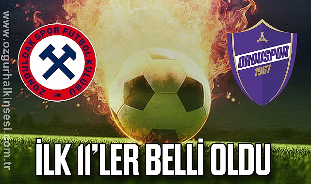 Zonguldakspor-Orduspor 1967 maçı başlıyor