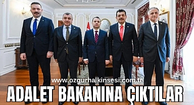 ADALET BAKANINA ÇIKTILAR 