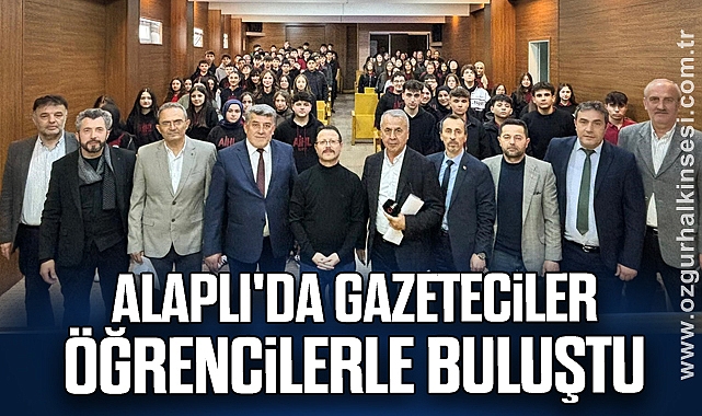 Alaplı'da gazeteciler öğrencilerle buluştu