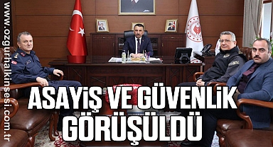Asayiş ve Güvenlik Görüşüldü