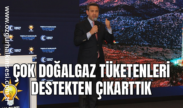 Bakan Bayraktar: Çok doğalgaz tüketenleri destekten çıkarttık