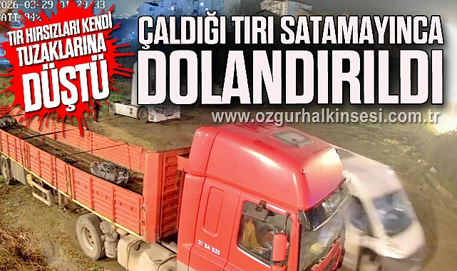 Çaldığı tırı satamayınca dolandırıldı, polise 'mağdur' rolü yapınca yakayı ele verdi