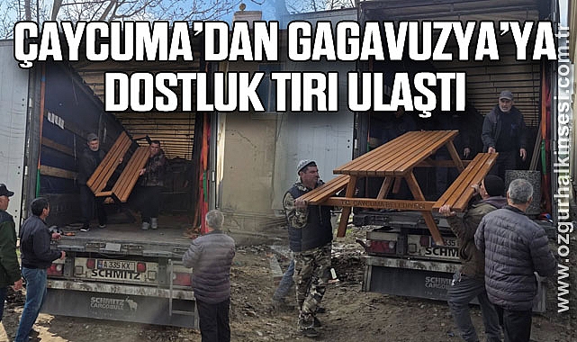 Çaycuma’dan Gagavuzya’ya dostluk tırı ulaştı