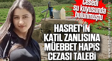 Cesedi su kuyusunda bulunmuştu: Hasret'in katil zanlısına müebbet hapis cezası talebi