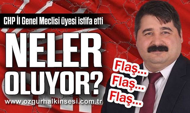 CHP İl Genel Meclisi üyesi istifa etti: NELER OLUYOR?