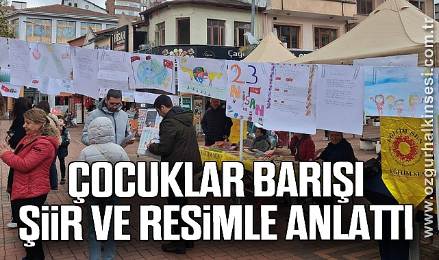 Çocuklar Barışı Şiir ve Resimle Anlattı