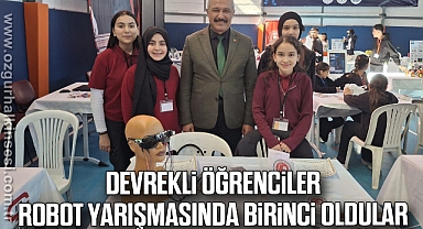 Devrekli öğrenciler robot yarışmasında birinci oldular