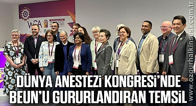 Dünya Anestezi Kongresi’nde BEUN’u gururlandıran temsil